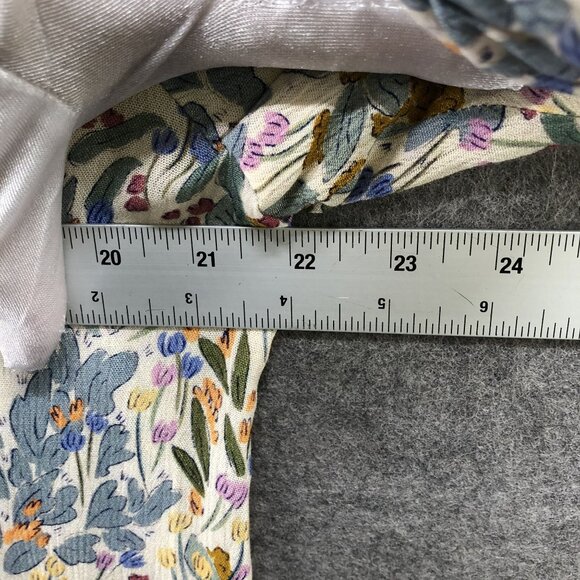 Marie Sixtine Blouse Womens M Bubble Sleeve Floral High Neck Cottagecore Prairie - Picture 8 of 12